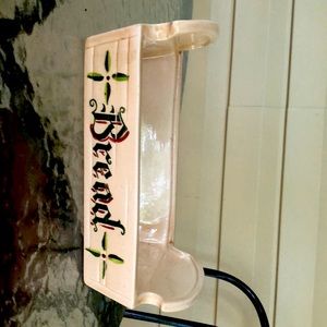 Metlox Poppytrail green rooster bread tray